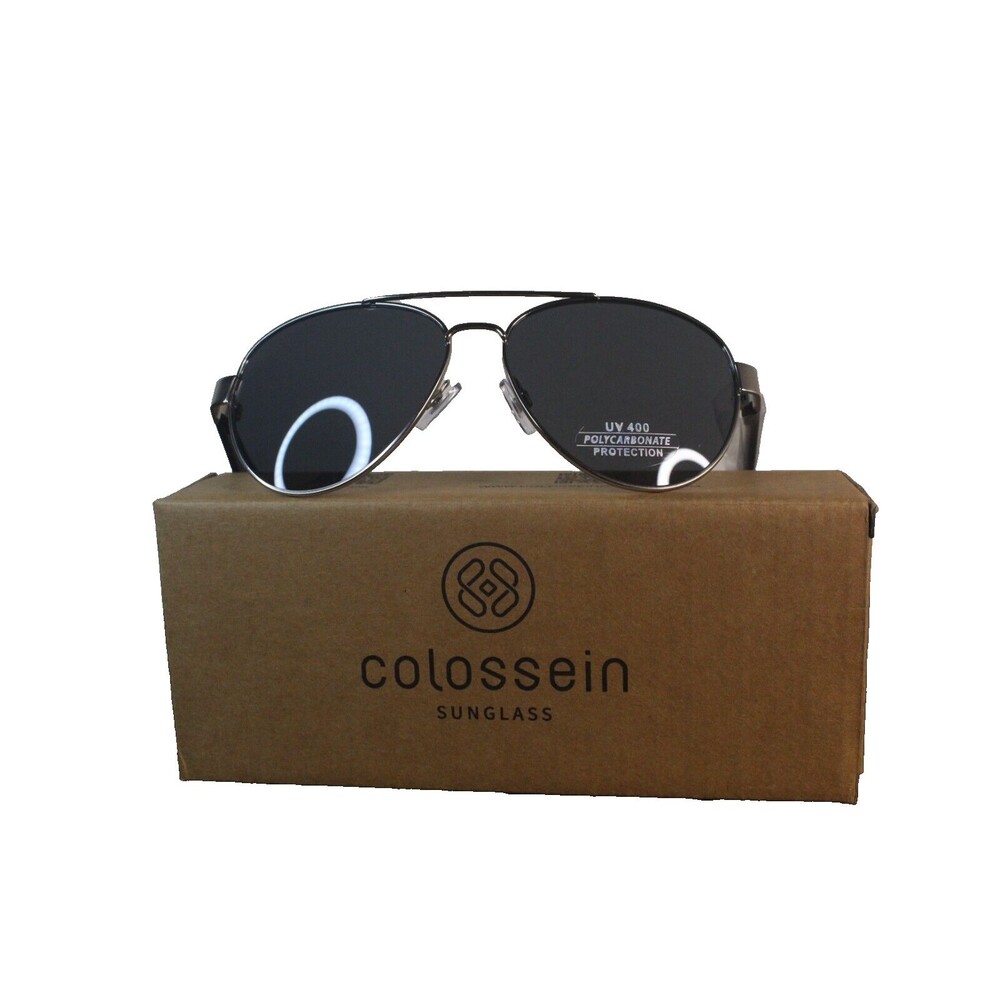 Colossein Aviators Oversized Sunglasses Matte Metal Frame with UV400 Lens